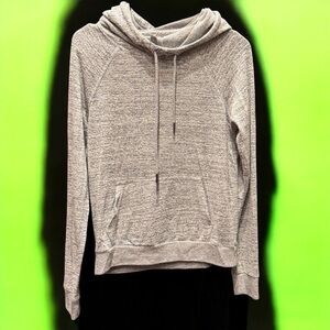 Gray Hooded Sweatshirt with pockets JUNIORS LARGE